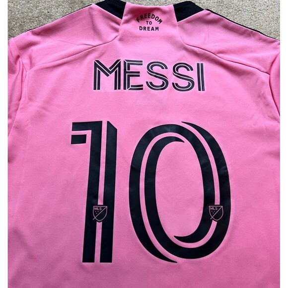 Adidas Inter Miami CF Lionel Messi Home Soccer Jersey Pink JE9741 Men's Size M - Picture 4 of 9